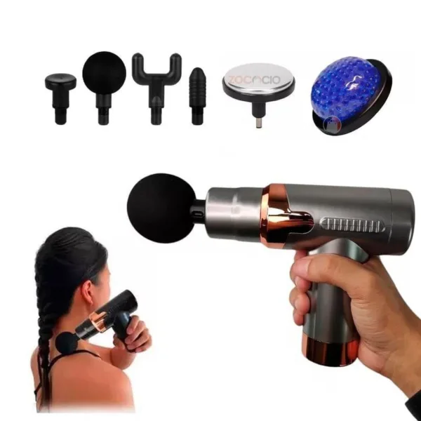 Pistolet de Massage puissant à 6 têtes chaude et froide – Image 4