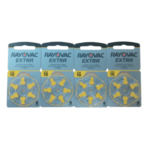 pack de 4 boites de 6 piles RAYOVAC EXTRA Reference 10 / A10