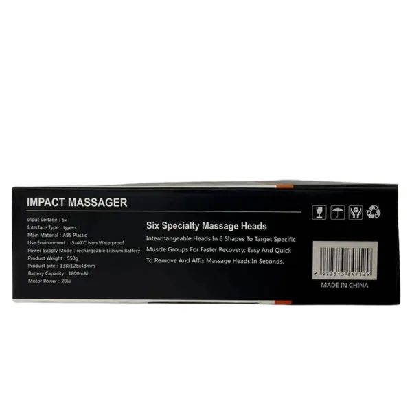 Pistolet de Massage puissant à 6 têtes chaude et froide – Image 6